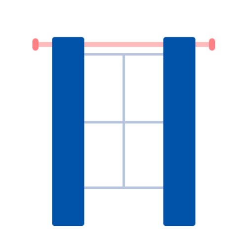 Stitched Curtains And Blinds