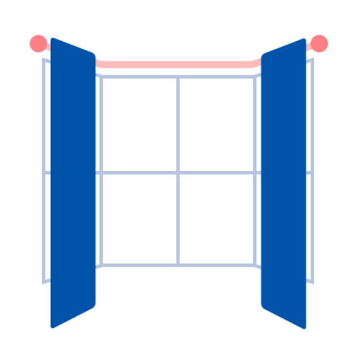 Stitched Curtains And Blinds