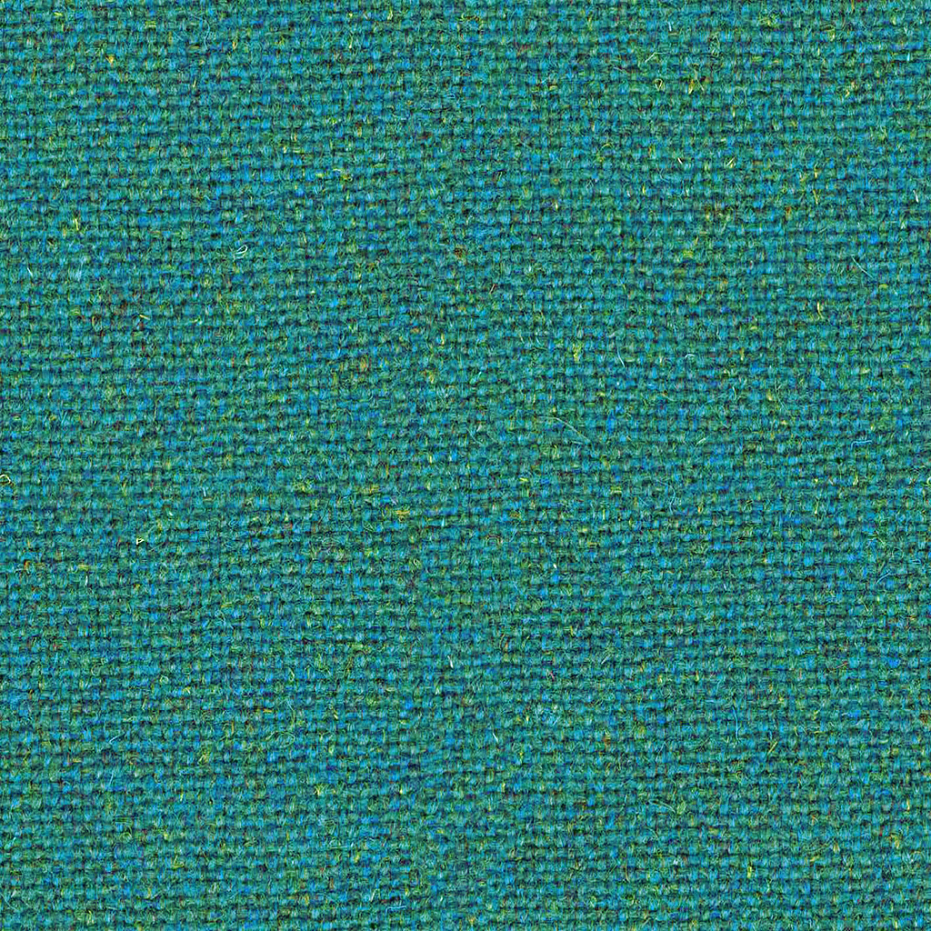 Lagoon coloured Flax fabric swatch