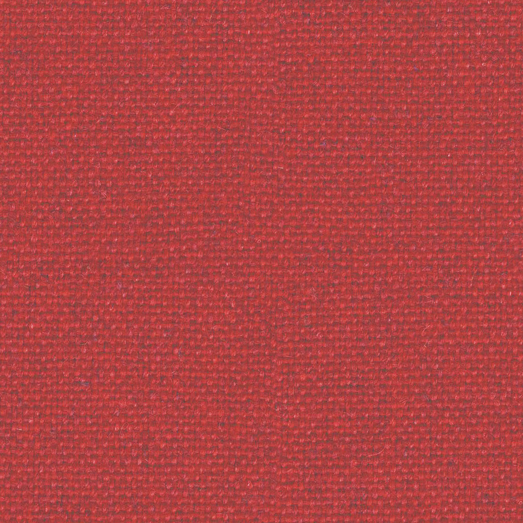 Ladybird coloured Flax fabric swatch