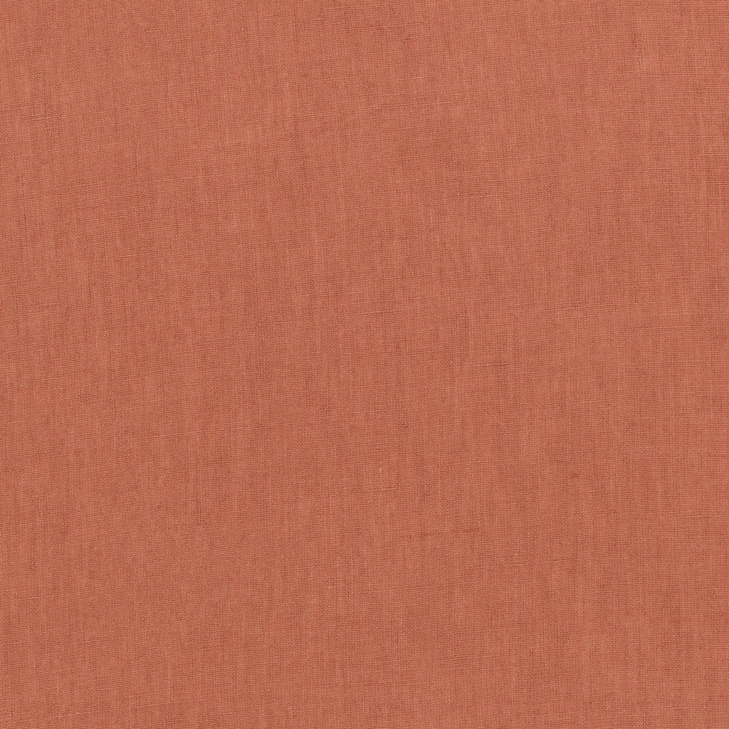 Sienna Sunset coloured Relaxed Linen fabric swatch