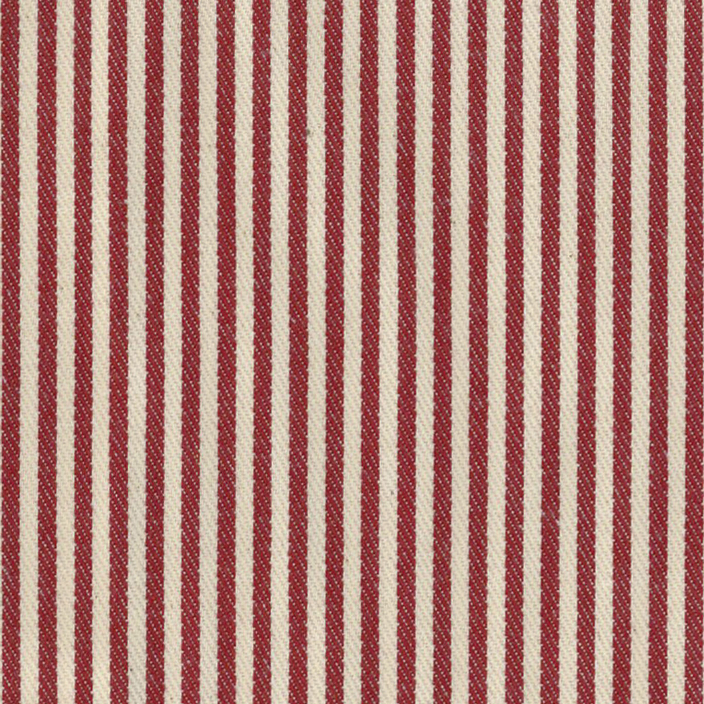 Peony coloured Bonbon Stripe fabric swatch