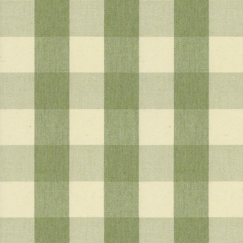 New Leaf coloured Tuscan Gingham fabric swatch